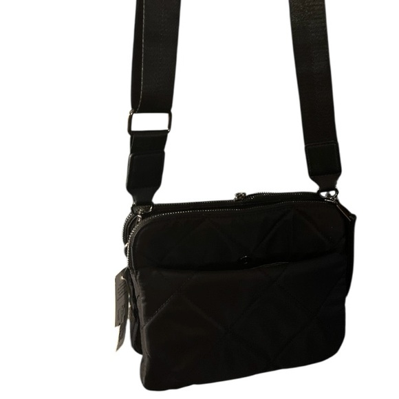 Urban Expressions Handbags - Quilted Black Crossbody Bag - Casual Shoulder Sling